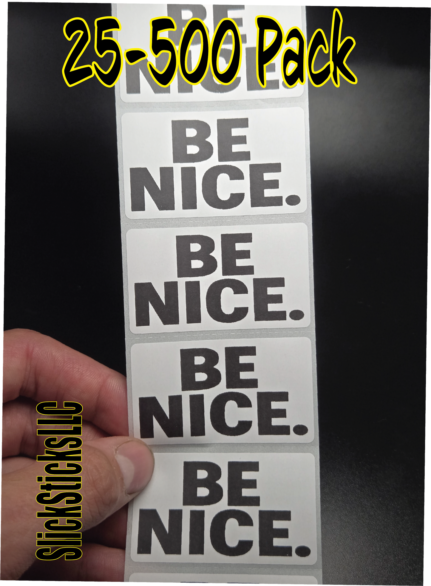 BE NICE 25-500pcs labels decals stickers positive wholesome kind kindness