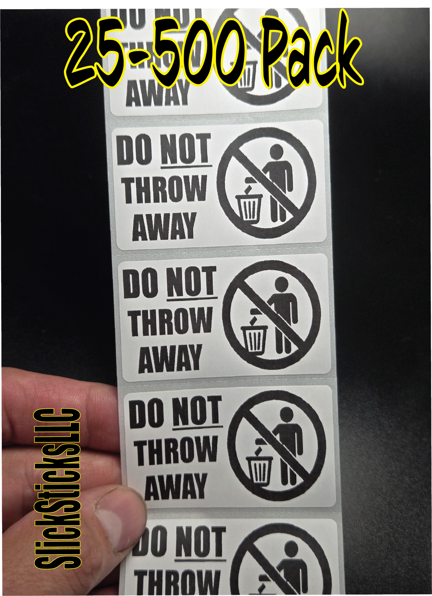 DO NOT THROW AWAY 25-500pcs warning labels decal stickers warning do not discard moving