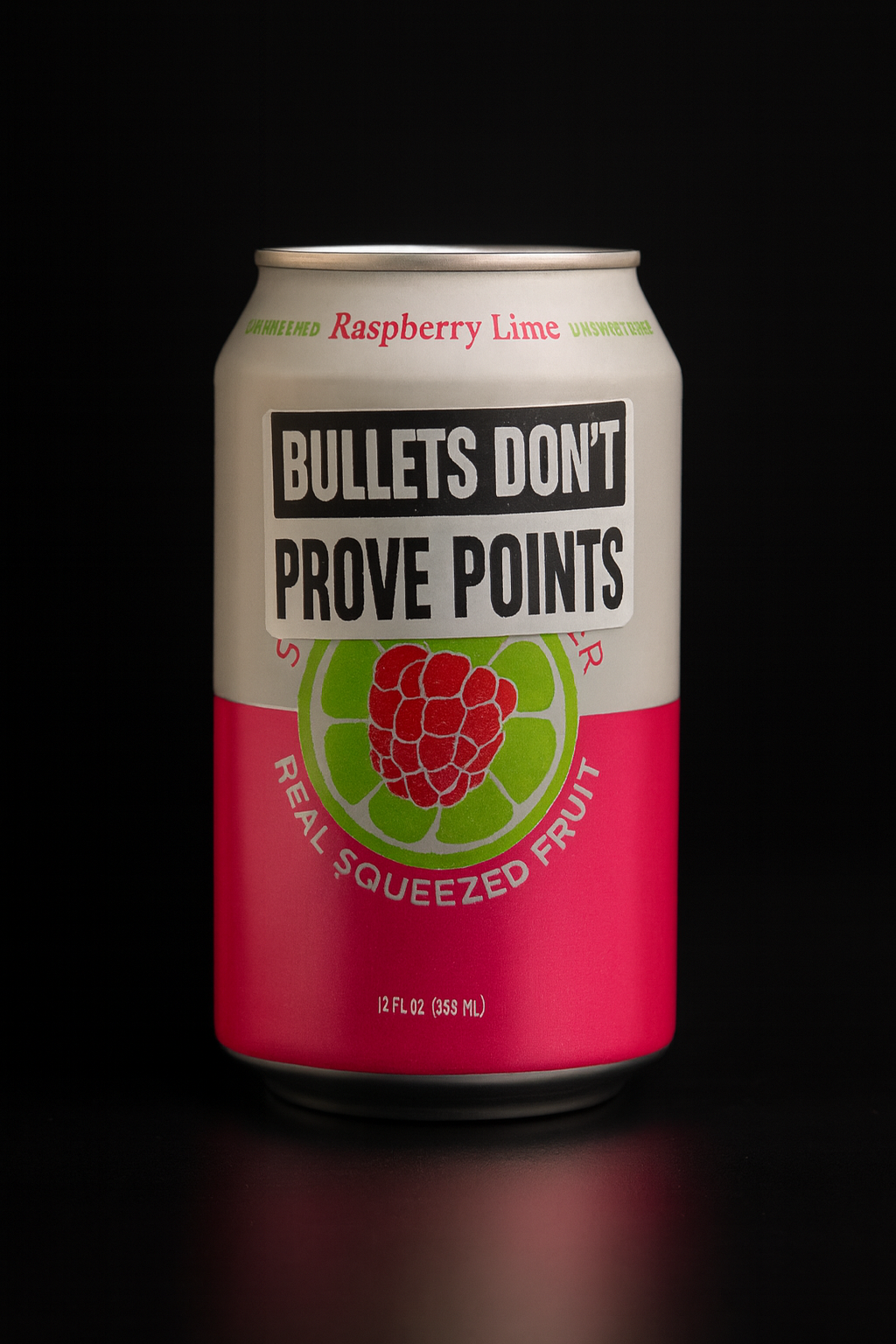 "BULLETS DON'T PROVE POINTS"  25-500 bulk pack stickers decal labels stop violence will not silence