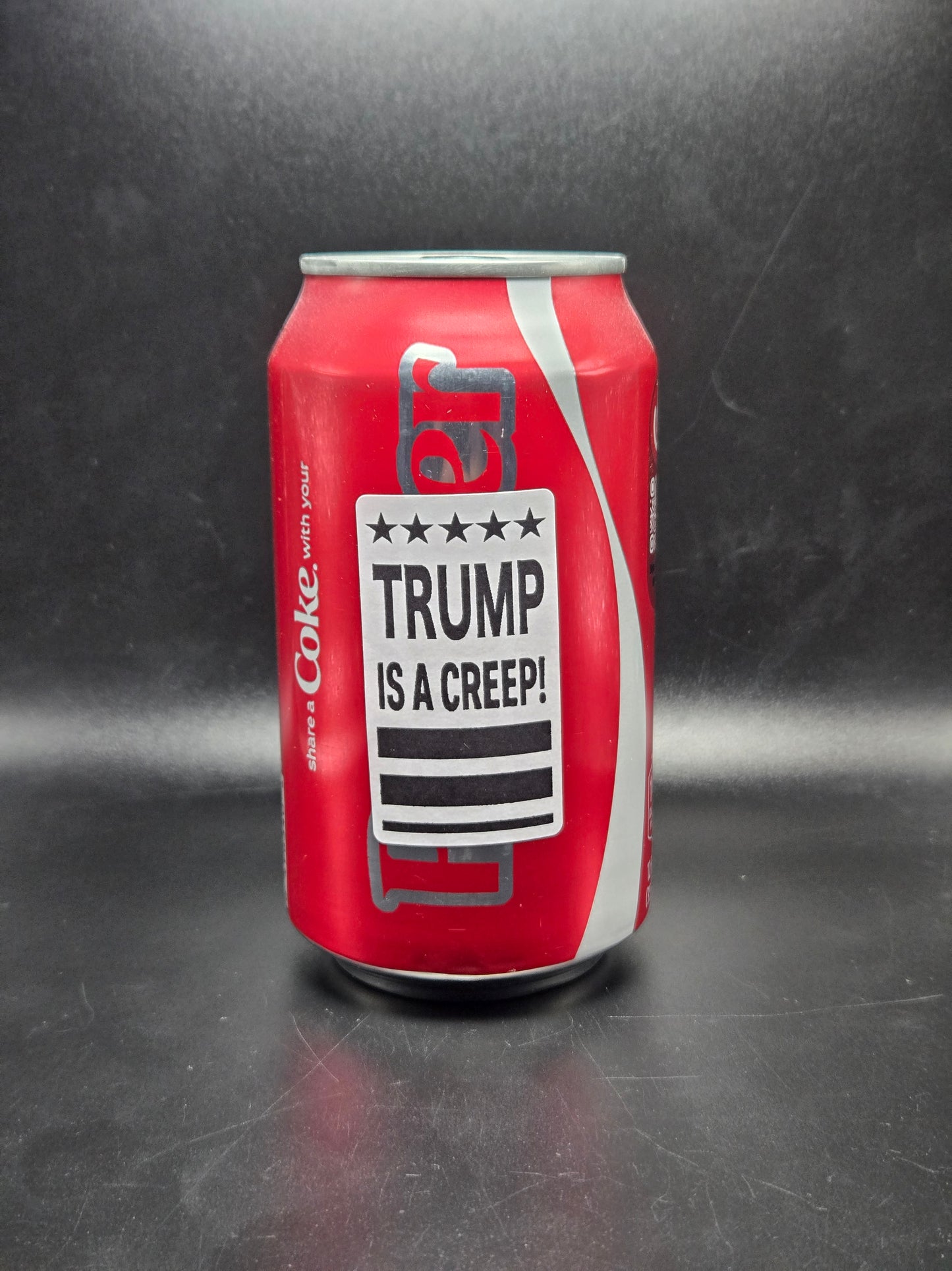 TRUMP IS A CREEP 25-500 bulk pack stickers decal labels stop anti impeach elon weird