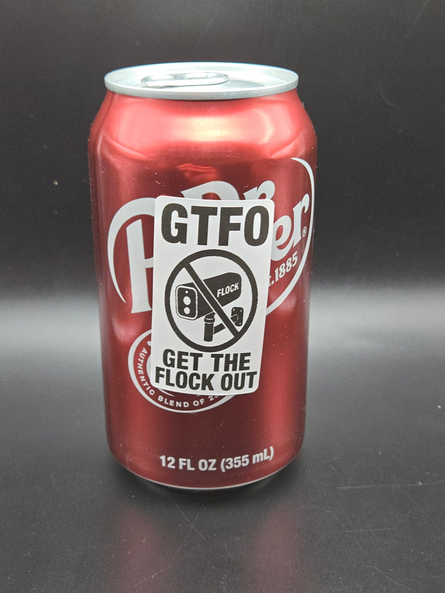 GTFO - GET THE FLOCK OUT stickers 25-500 bulk pack decals stop anti flock camera surveillance