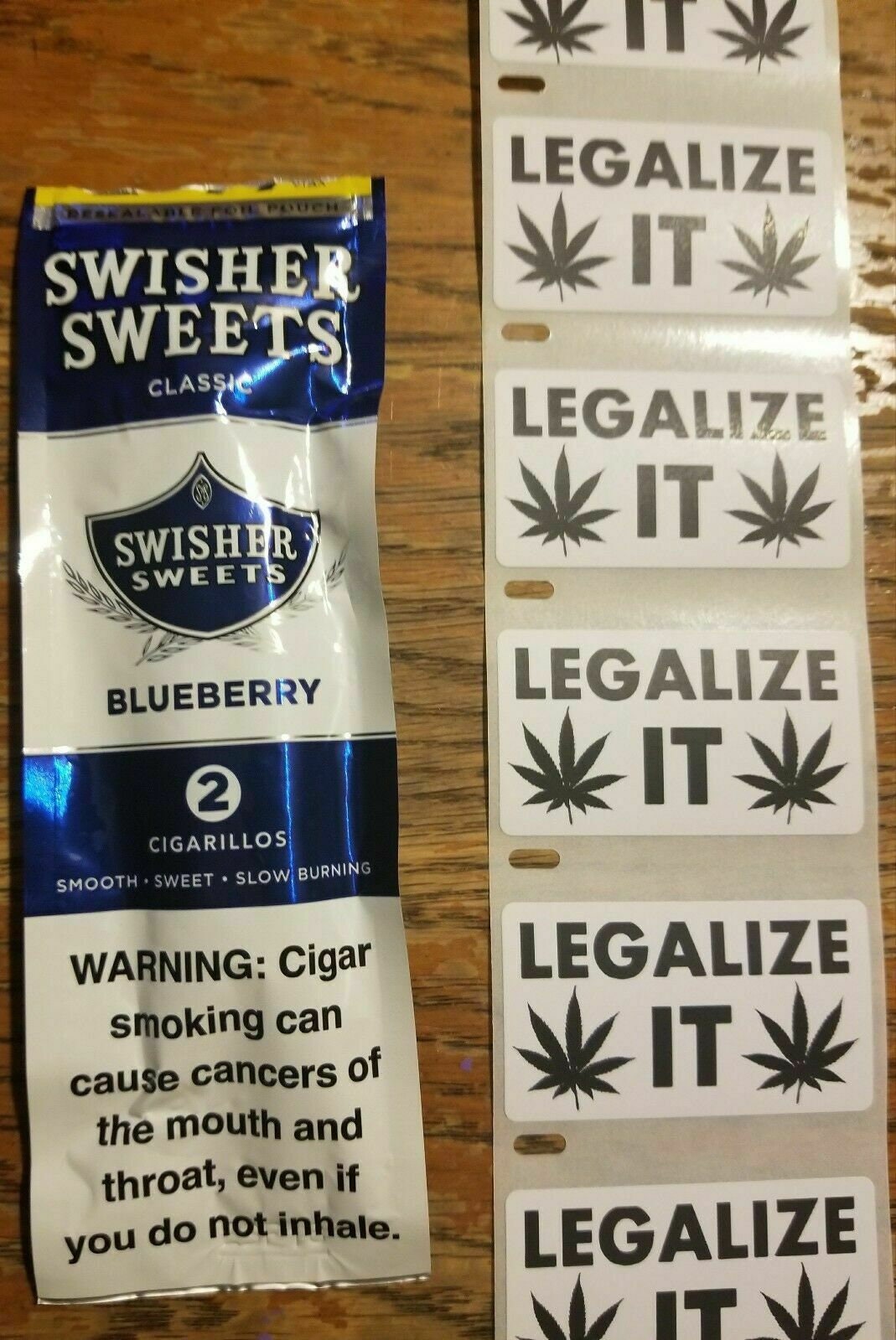 LEGALIZE IT 25-100pack Pro Marijuana Stickers Gag Decal Weed Cannabis Legalization