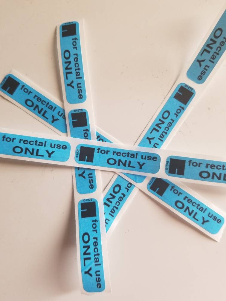 50 "For Rectal Use Only" stickers gag prank decals