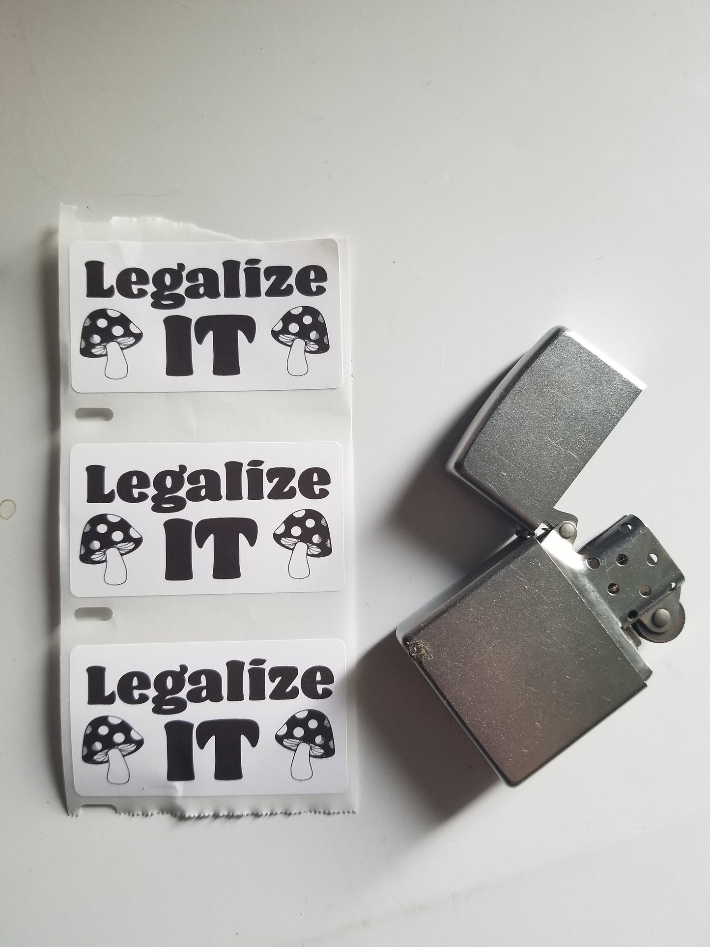 Legalize It Shrooms 25-500 Pack Pro Mushroom Stickers Gag Prank shrooms shroom