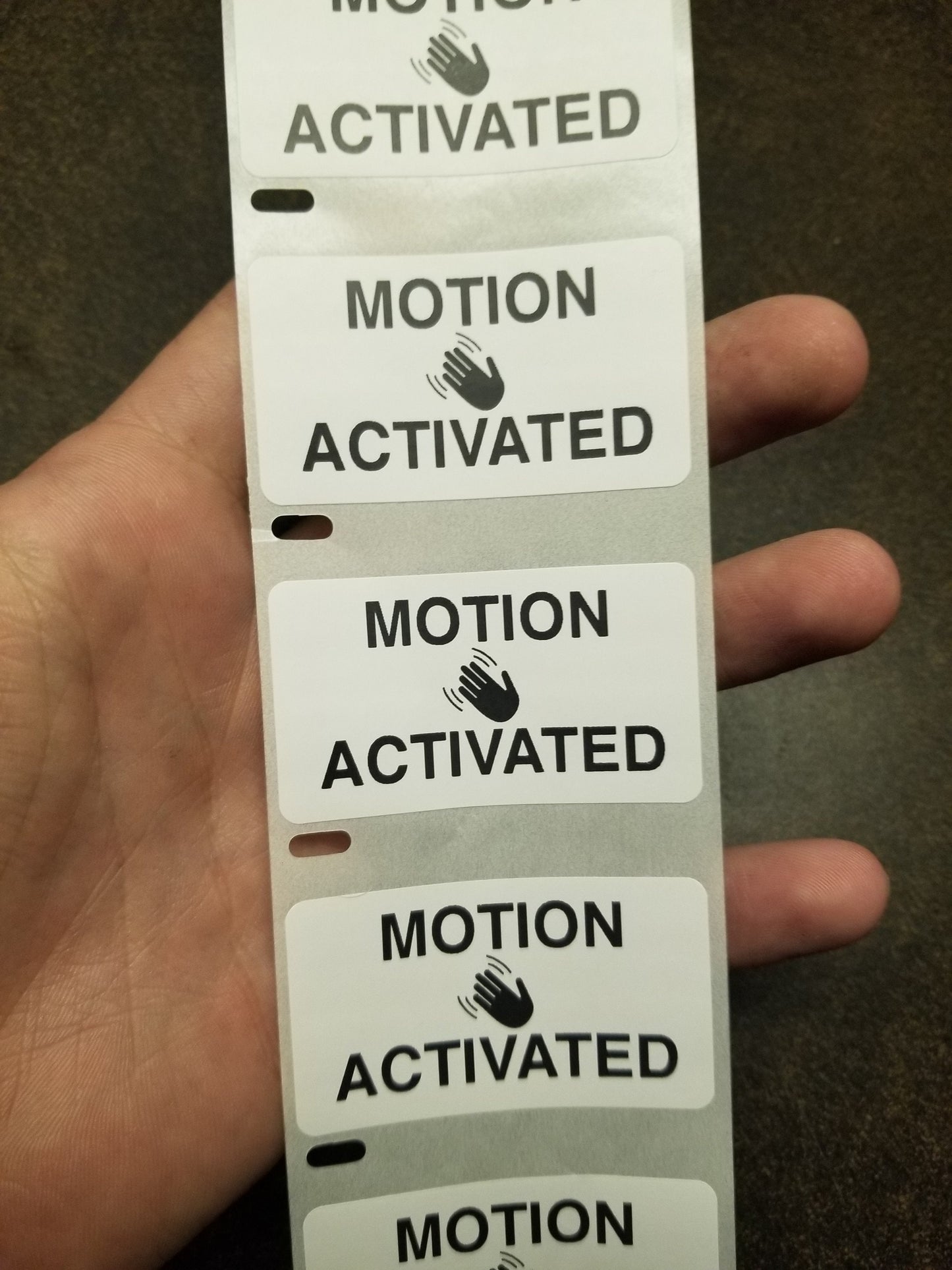 MOTION ACTIVATED STICKERS 25-1000 Pack Gag prank sticker