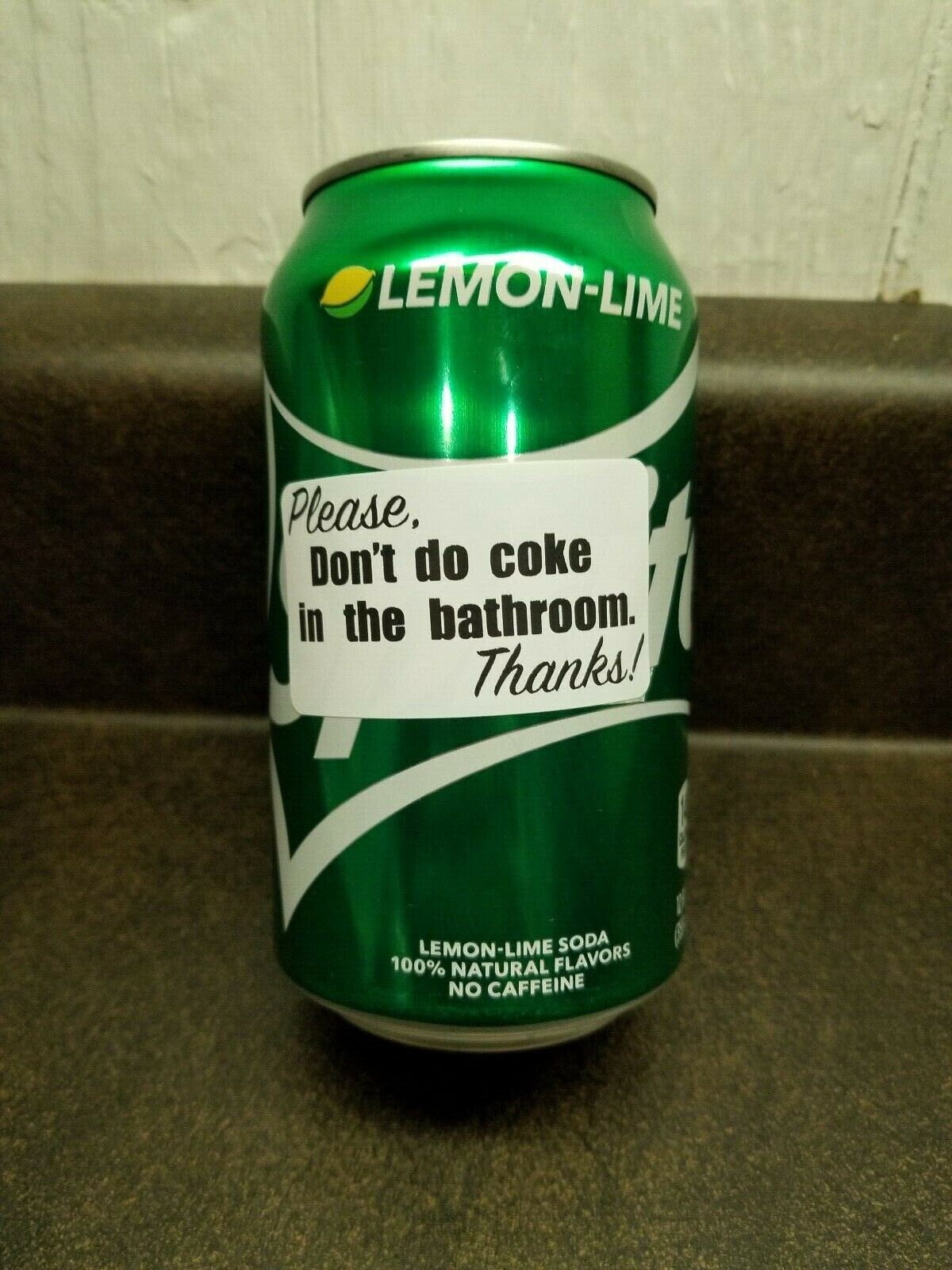 Please don't do coke in bathroom " Stickers 25-500 Pack gag sticker joke dont