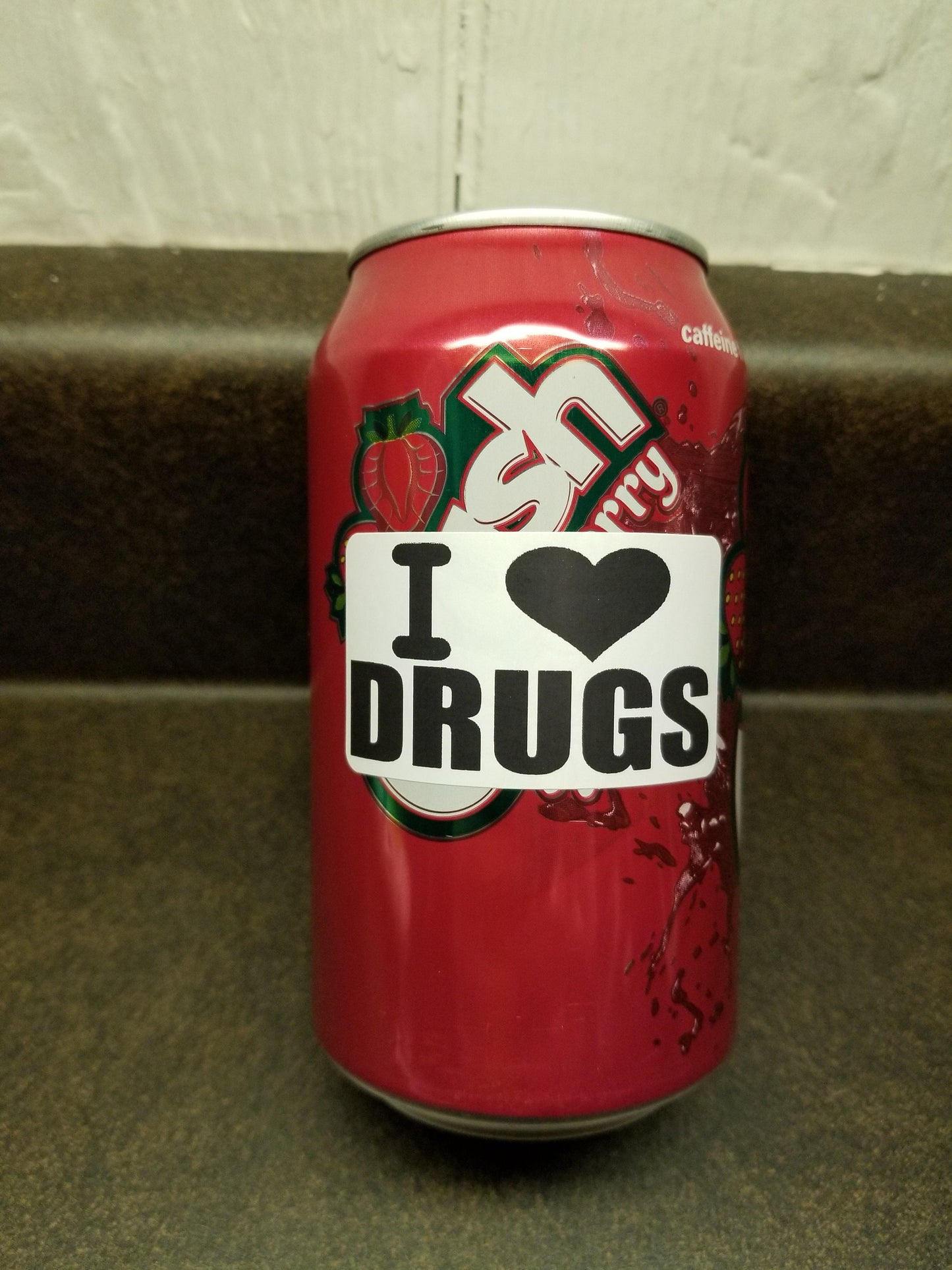 I LOVE DRUGS stickers 25-500 Pack Gag prank sticker decal meme joke