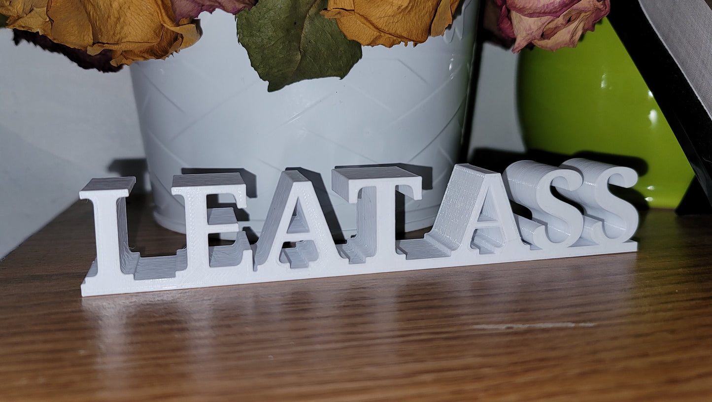 I EAT ASS desktop souvenir gag gift desktop trinket award knick knack prank joke