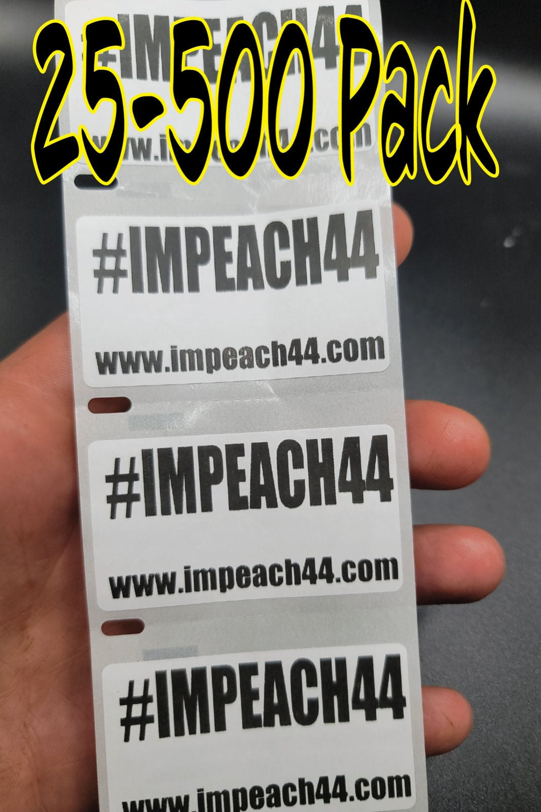IMPEACH44 #impeach44 stickers 25-500 Pack political stickers anti decals election voting shadow obama