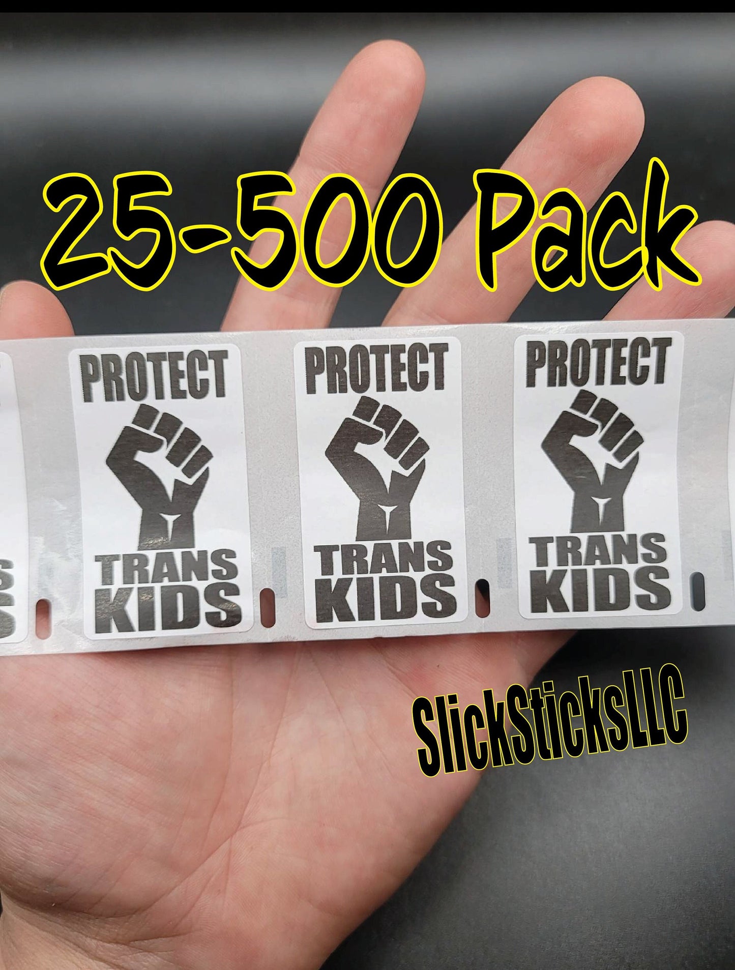 PROTECT TRANS KIDS Stickers 25-500Pack pro Lgbt sticker gay youth transgender