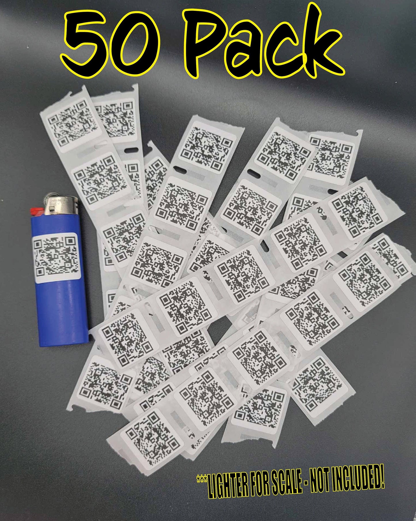 50PCS RICK ROLL MINI qr code stickers labels bulk lot never gonna youtube barcode label