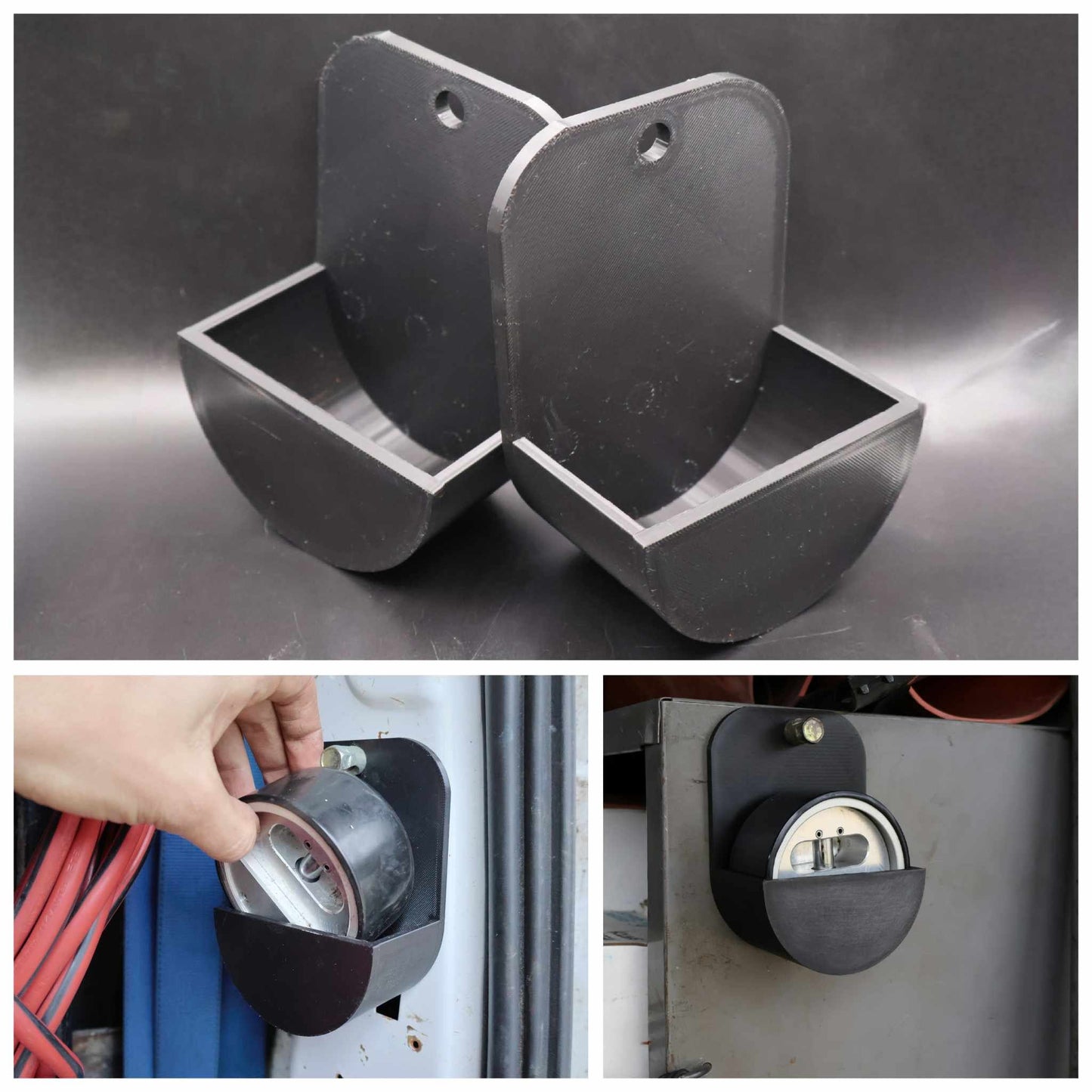 2 PACK - Hockey Puck Lock Holders - Great for service vans!