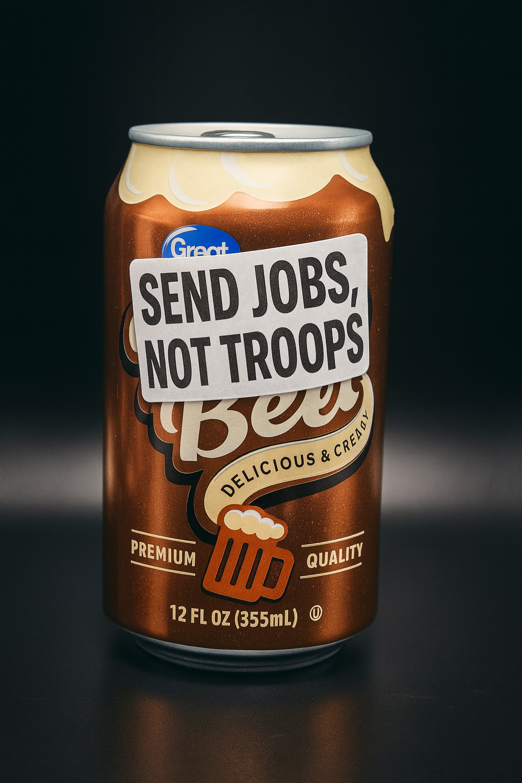 SEND JOBS NOT TROOPS stickers 25-500Bulk pack labels end stop anti trump guard