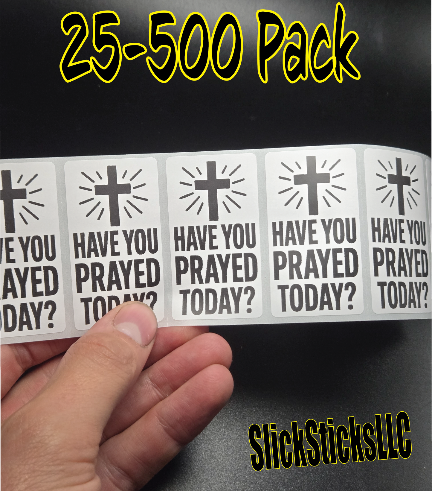 Have You Prayed Today? Stickers 25-500 Pack decal labels sticker god bulk religious lord