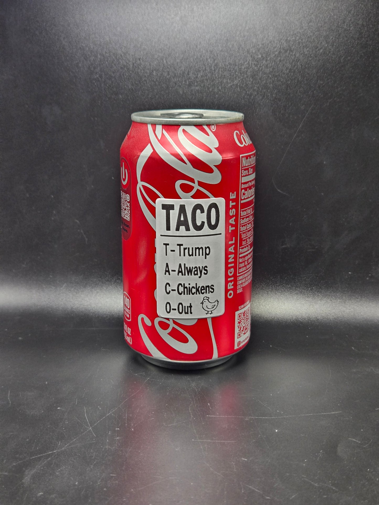TACO - "Trump Always Chickens Out" 25-500 bulk pack stickers decal labels anti tariffs