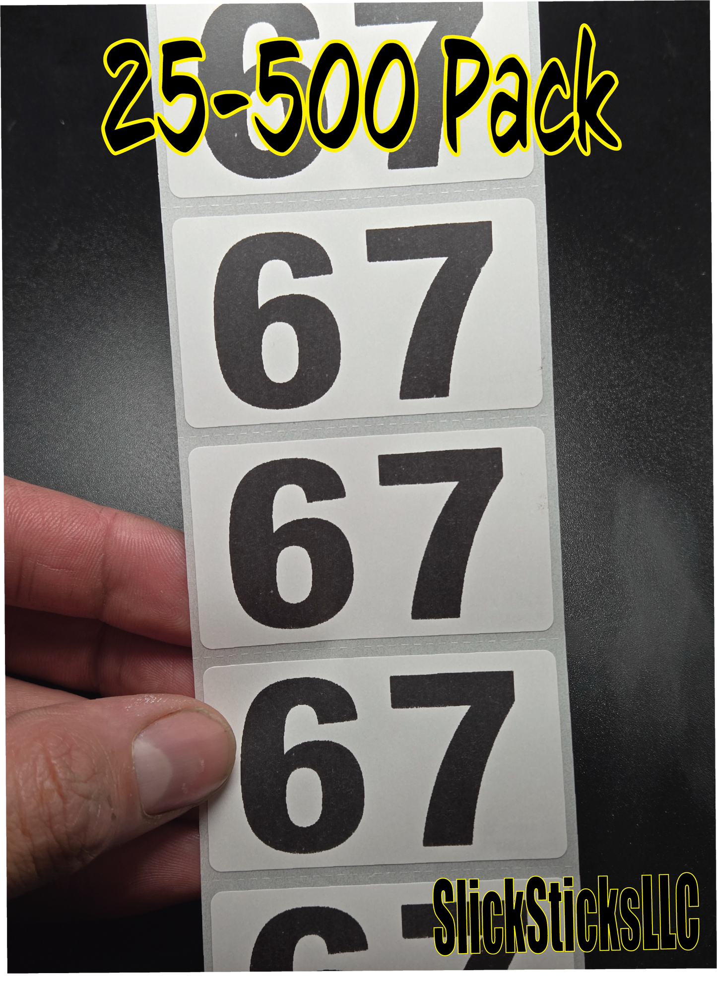 67  25-500pcs bulk lot stickers labels tags decals get alpha meme brain rot six seven 6 7