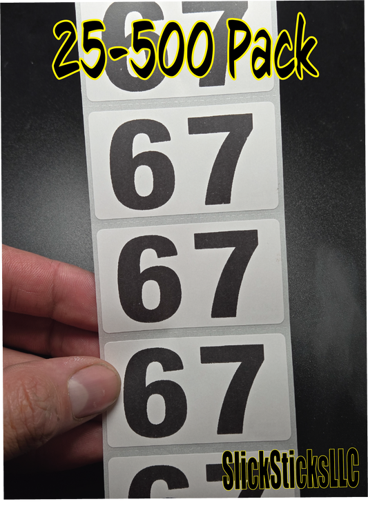 67  25-500pcs bulk lot stickers labels tags decals get alpha meme brain rot six seven 6 7