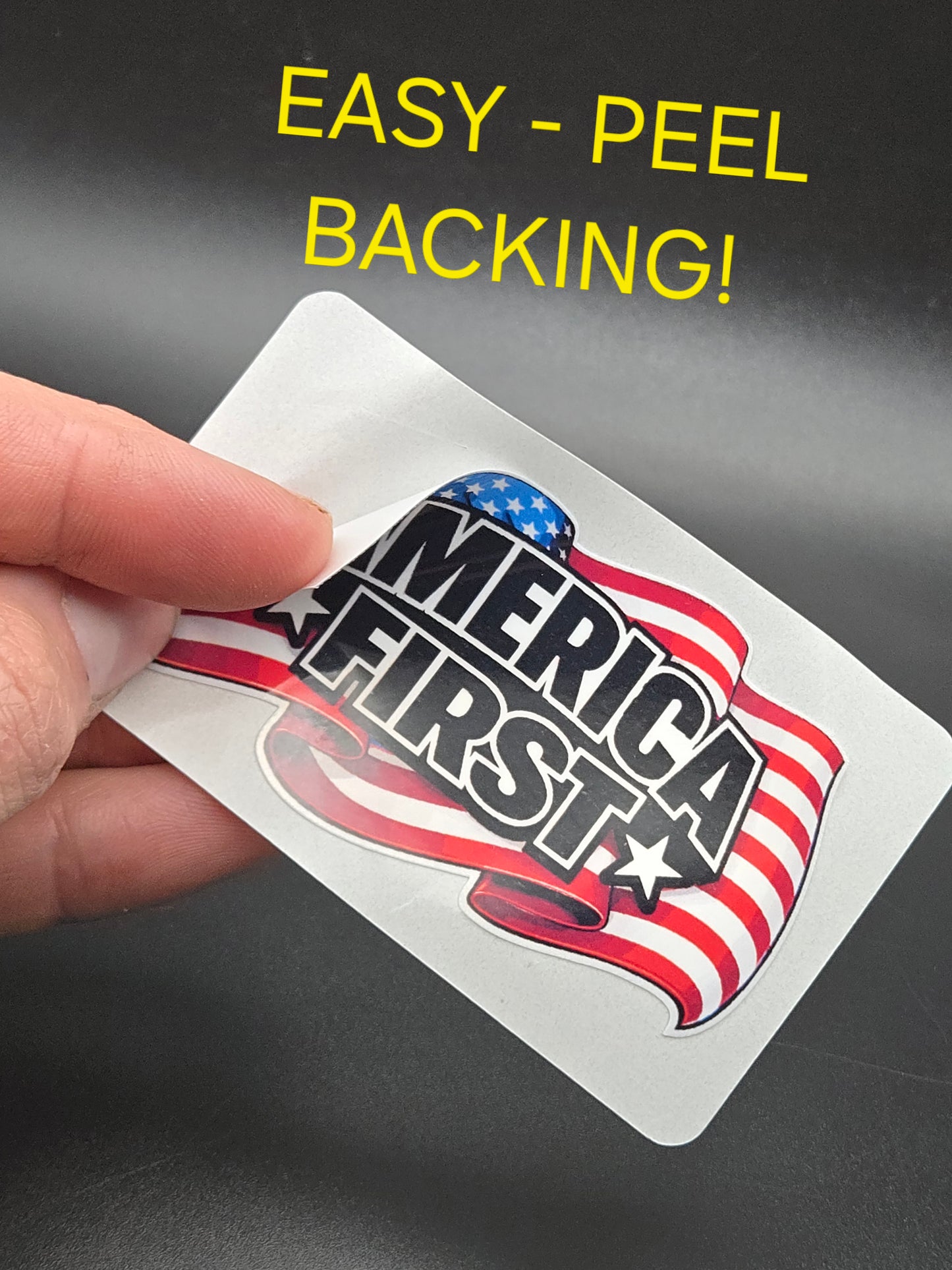 20pcs "AMERICA FIRST" stickers bulk decals laptop water only vote patriotic usa