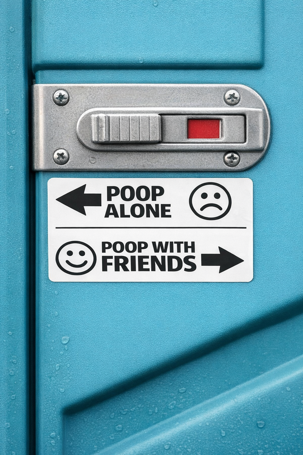 Poop Alone or Poop with Friends  25-500 Pack Stickers Gag prank sticker decal meme hard hat bulk lot (Copy)