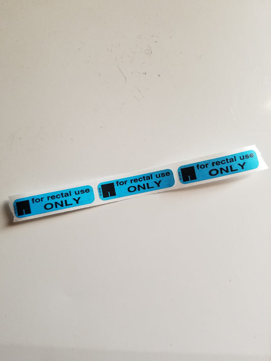50 "For Rectal Use Only" stickers gag prank decals