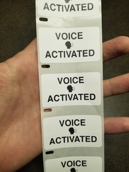 VOICE ACTIVATED STICKERS 25-1000 Pack Gag prank sticker