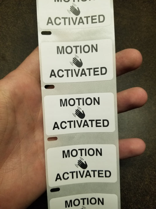 MOTION ACTIVATED STICKERS 25-1000 Pack Gag prank sticker