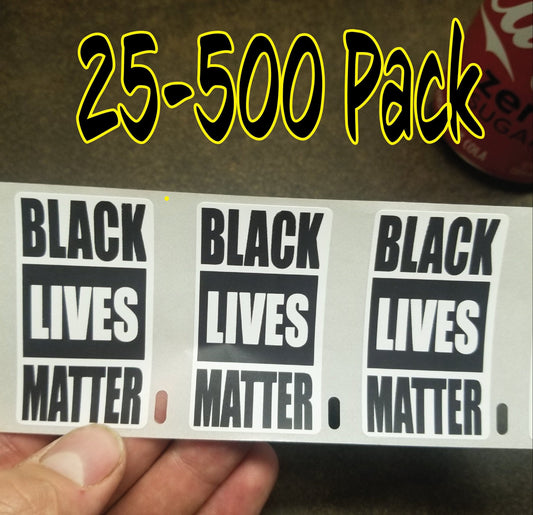 BLACK LIVES MATTER 25-500 Pack Stickers Label decal police brutality awareness bulk lot life sticker lifes