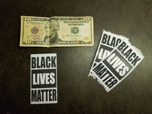 Big 2"x4" BLACK LIVES MATTER 25-500 Pack Stickers Label decal police brutality awareness lifes life bulk lot