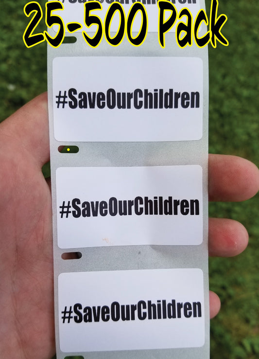 Sticker #SaveOurChildren 25-500Pcs Stickers Bulk Lot save our children the awareness pedophile awareness human trafficking kids