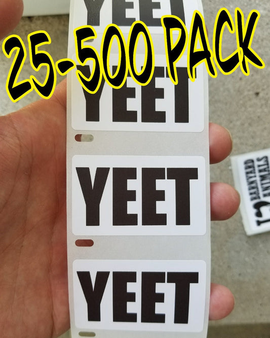 YEET Stickers 25-500 Pack Pro  Stickers Gag Prank Trend Slang word internet meme