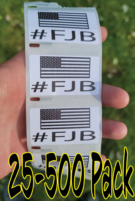 FJB #FJB 25-500 Pack stickers decals impeach go joe biden let's FJB lets go brandon bulk lot decals