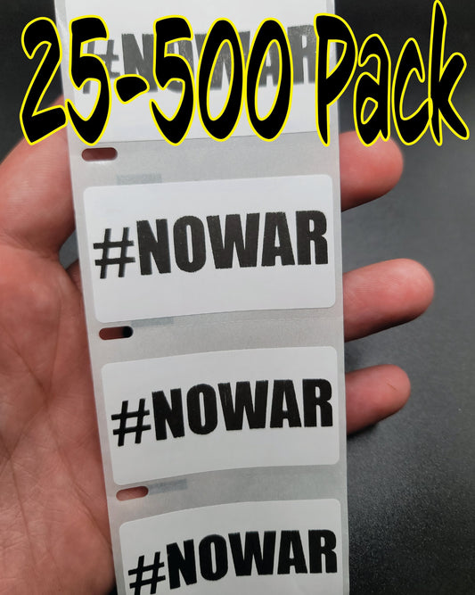 bulk #NOWAR stickers 25-500PCS anti decals IMPEACH putin ukraine stop war world peace
