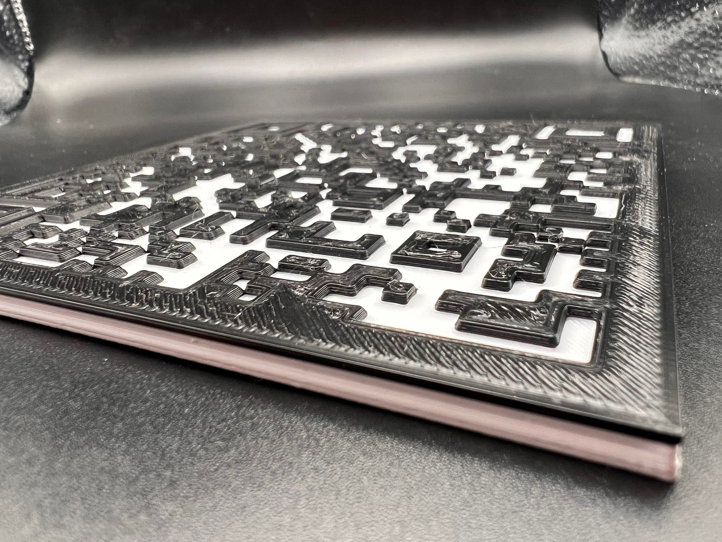 RICKROLL QR code 3d printed wall art decor gag gift funny sign rick roll wall