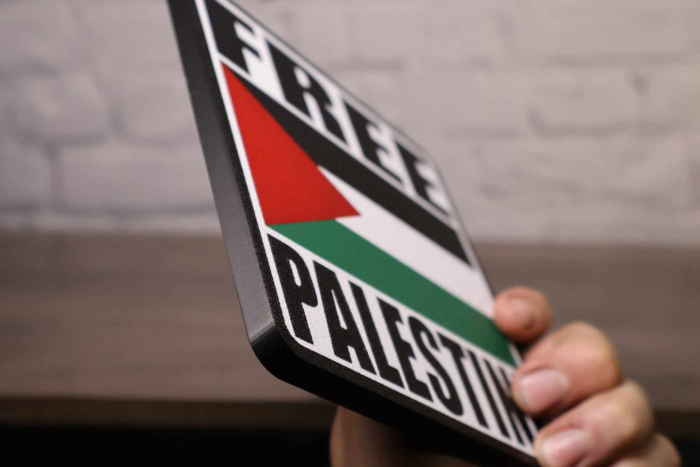 FREE PALESTINE wall decor shelf desk sign 3d printed