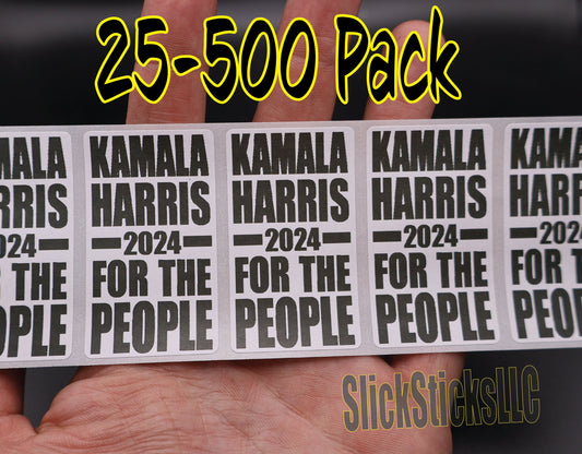 KAMALA For THE PEOPLE 2024 25-500Pcs stickers politic decal election vote democrat elect harris 2024 bulk pack lot labels