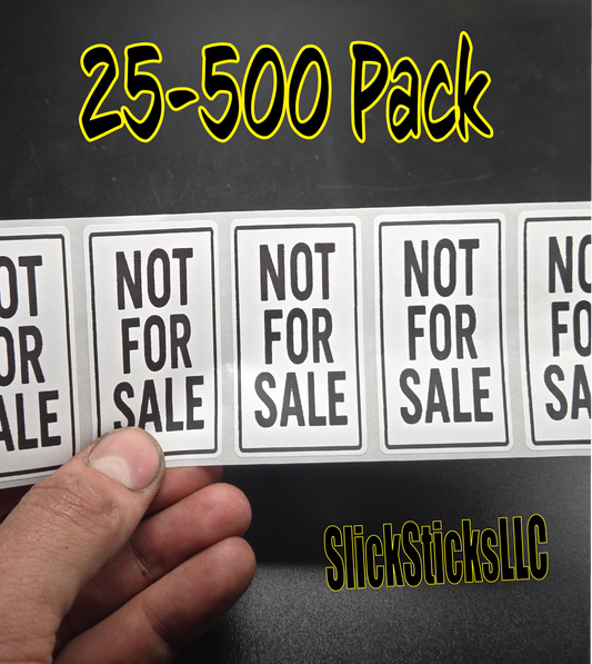 NOT FOR SALE 25-500pack stickers labels gag party stickers bulk yard garage estate sale
