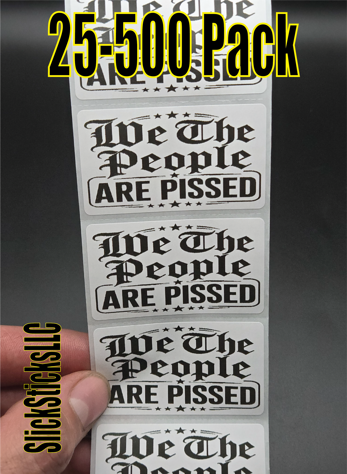 WE THE PEOPLE ARE PISSED stickers 25-500pcs labels decal decal patriotic use liberty rights political