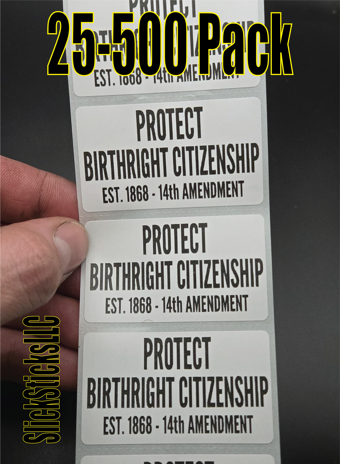 PROTECT BIRTHRIGHT CITIZENSHIP 25-500pcs stickers pack labels born here belong here