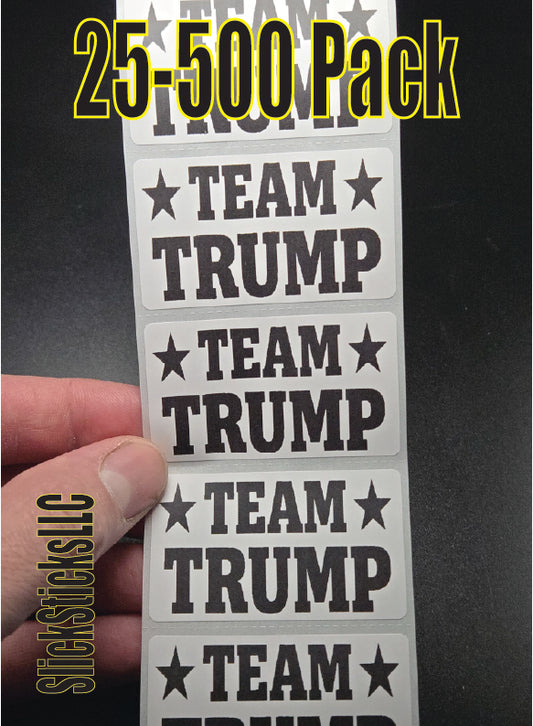 TEAM TRUMP 25-500pcs stickers bulk decals labels 28 2028