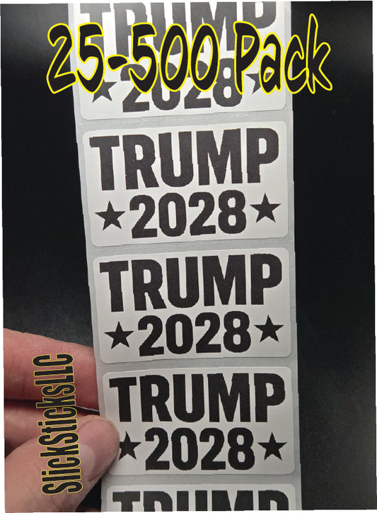 TRUMP 2028 25-500pcs stickers bulk decals labels
